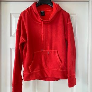 Reebok Terry Red Workout Hoodie